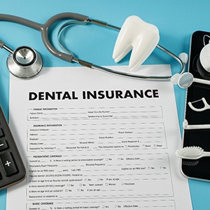 A dental insurance form