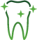 Sparkling tooth icon