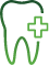 Tooth with a plus sign icon
