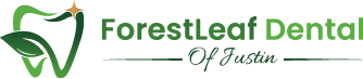 ForestLeaf Dental of Justin Logo