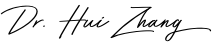 Signature of Justin dentist Doctor Hui Zhang
